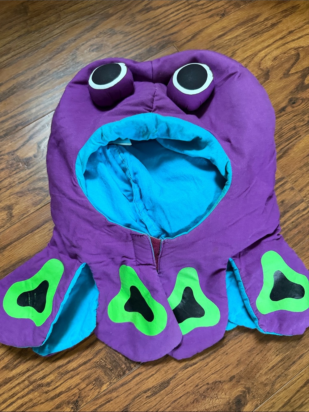 Vintage 90s Neon Squid/ Octopus Halloween Costume Kids 6/8 - Picture 2 of 6